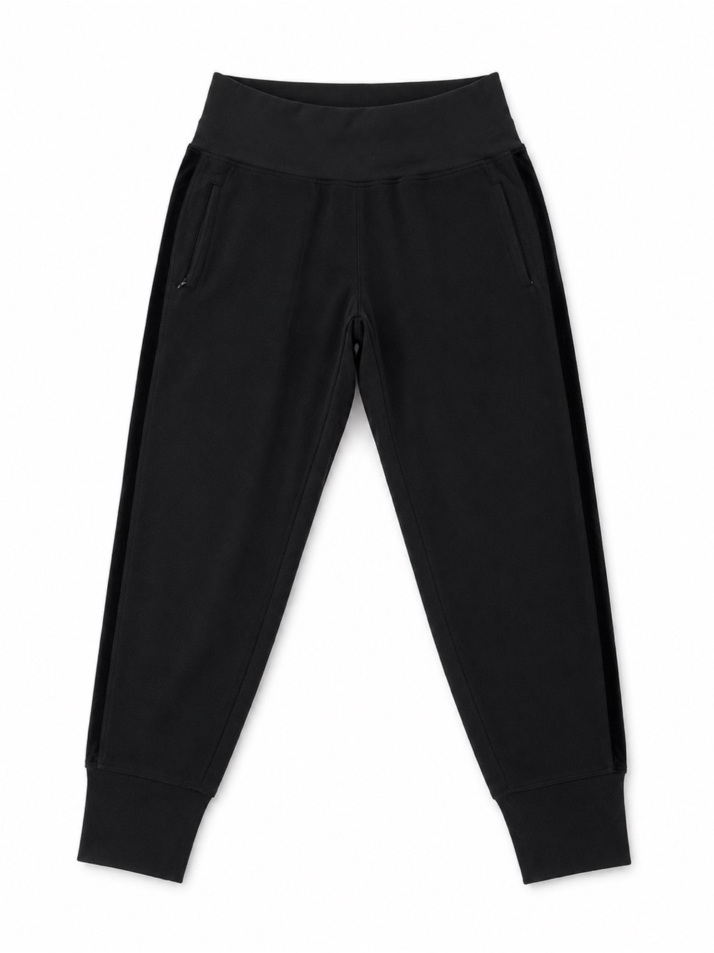 Athleta Venice Velvet Stripe Jogger Black Women’s XS